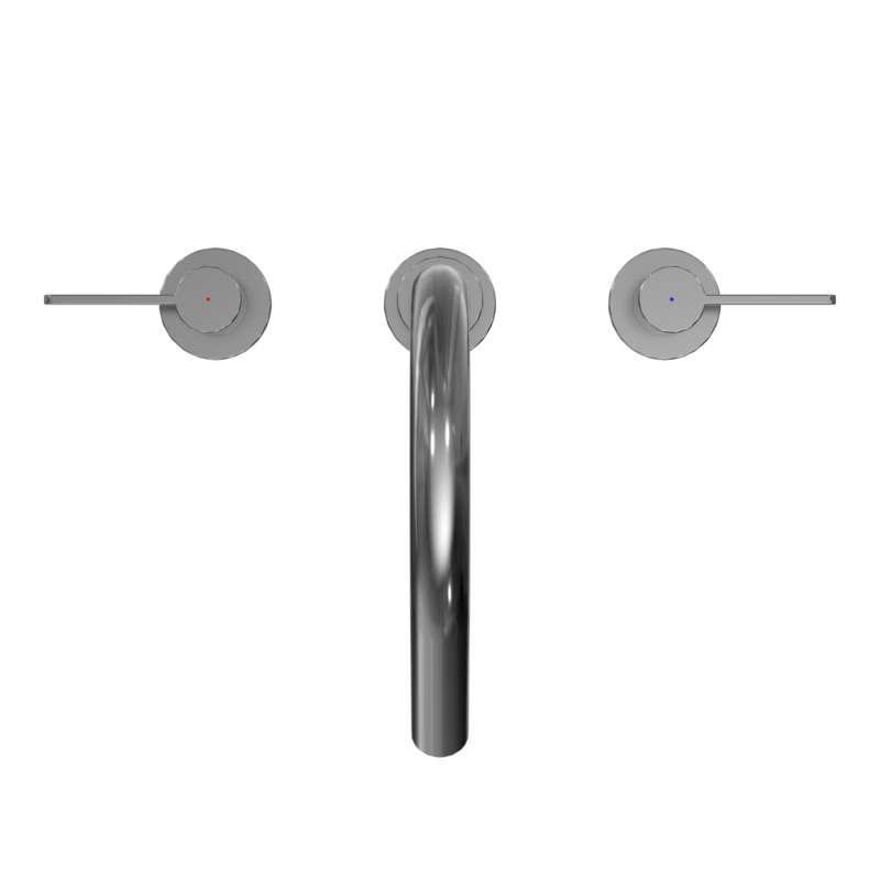 TOTO TBG11201UA#CP Gf Two Lever Handle Deck-Mount Roman Tub Filler Trim - Polished Chrome