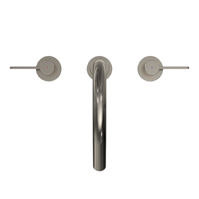 TOTO TBG11201UA#PN Gf Two Lever Handle Deck-Mount Roman Tub Filler Trim - Polished Nickel