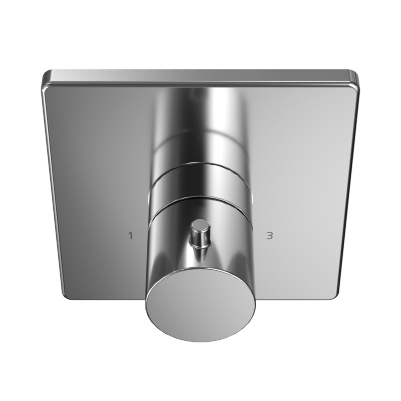 TOTO TBV02104U#CP Square Three-Way Diverter Shower Trim - Polished Chrome