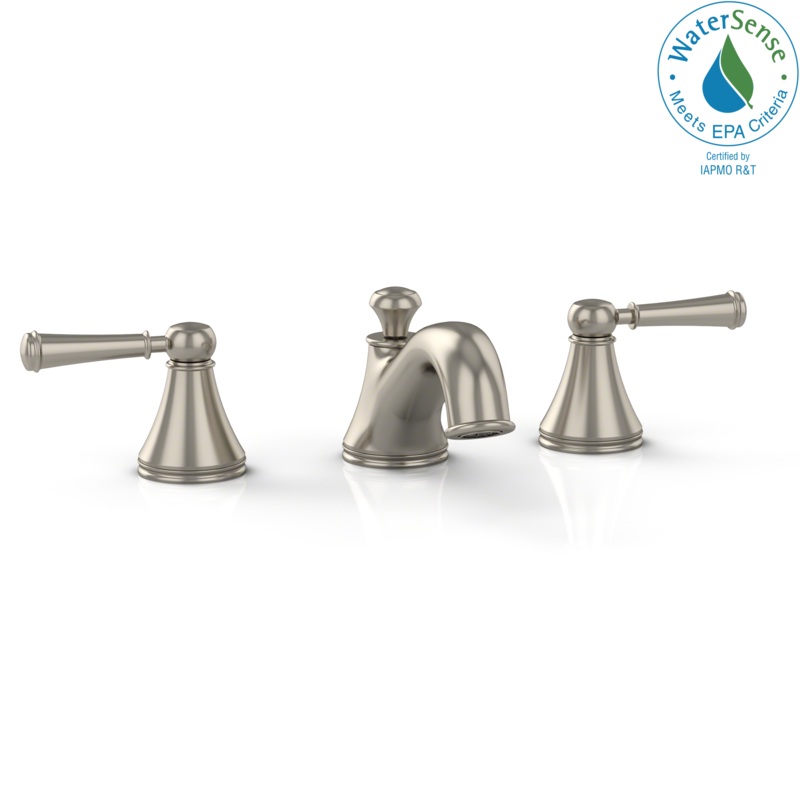 TOTO TL220DD1#BN Vivian Two Handle Widespread 1.5 GPM Bathroom Sink Faucet , Brushed Nickel
