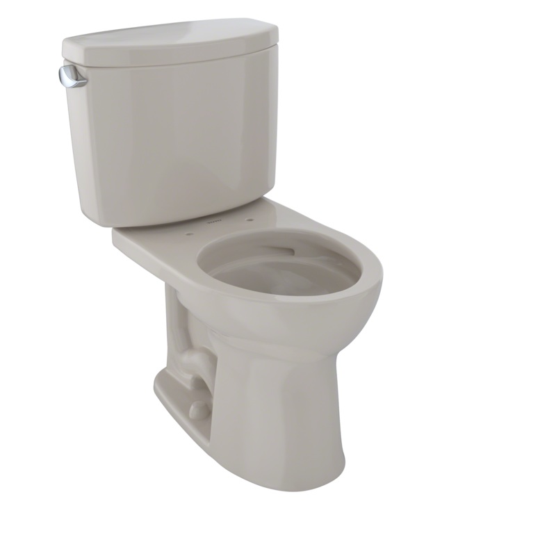 TOTO CST453CEFG#03 Drake Ii Two-Piece Round 1.28 Gpf Universal Height Toilet With Cefiontect - Bone