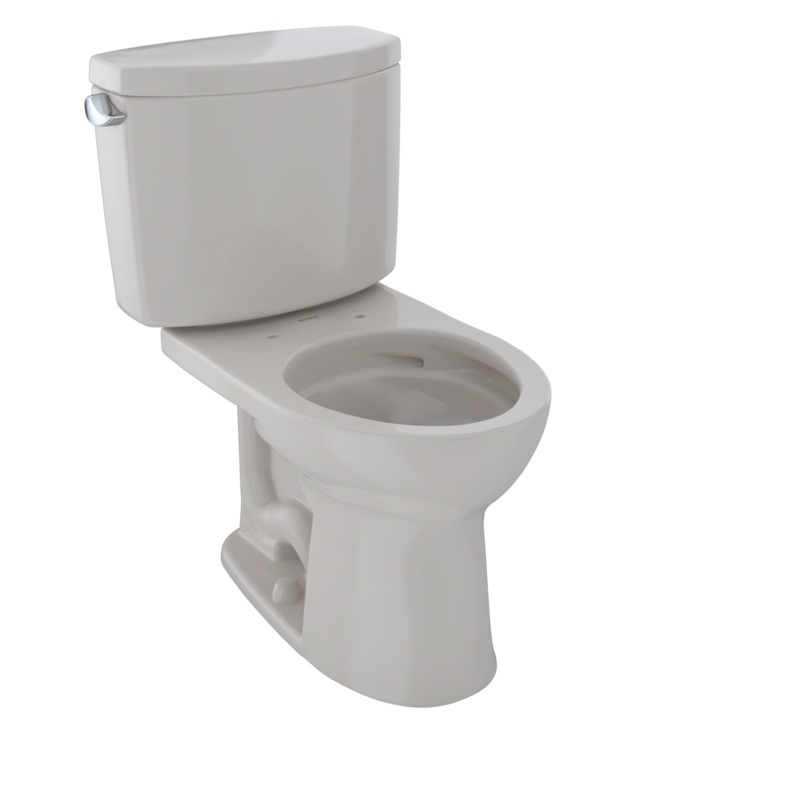 TOTO CST453CEFG#12 Drake Ii Two-Piece Round 1.28 Gpf Universal Height Toilet With Cefiontect - Sedona Beige