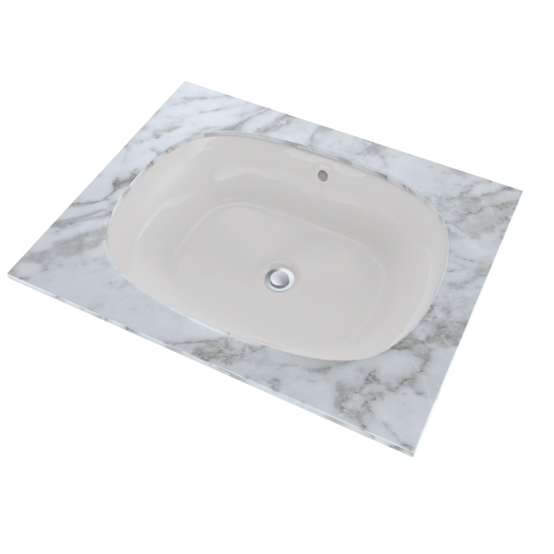 TOTO LT481G#11 Maris 20-5/16" X 15-9/16" Oval Undermount Bathroom Sink With Cefiontect - Colonial White