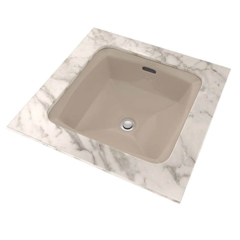 TOTO LT491G#03 Connelly Square Undermount Bathroom Sink With Cefiontect - Bone