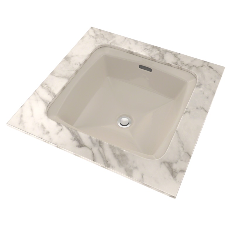 TOTO LT491G#12 Connelly Square Undermount Bathroom Sink With Cefiontect - Sedona Beige