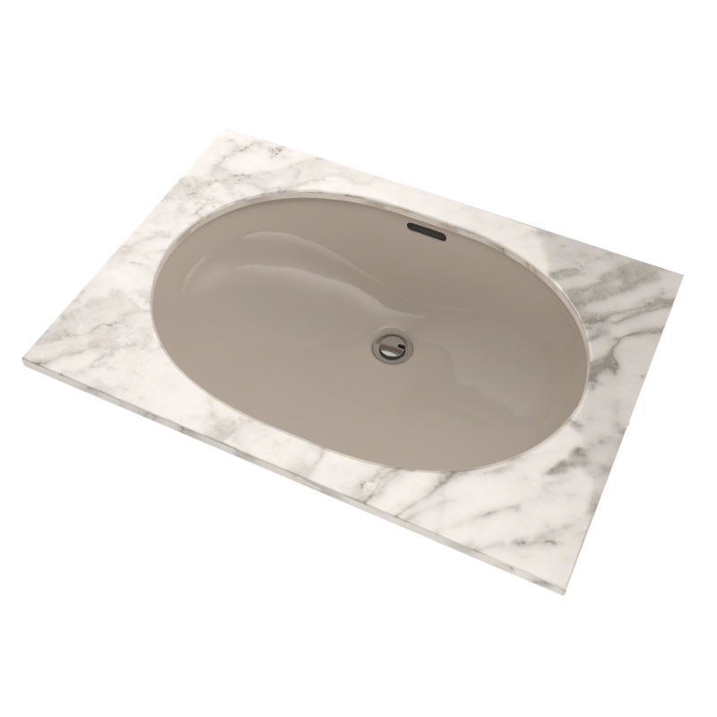 TOTO LT546G#03 Oval 19-11/16" X 13-3/4" Undermount Bathroom Sink With Cefiontect - Bone