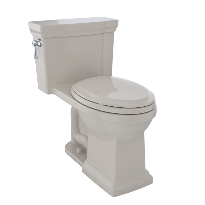 TOTO MS814224CEFG#03 Promenade Ii One-Piece Elongated 1.28 Gpf Universal Height Toilet With Cefiontect - Bone