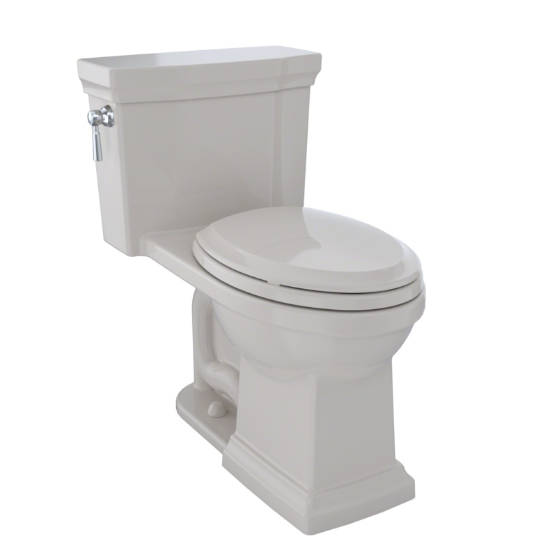 TOTO MS814224CEFG#12 Promenade Ii One-Piece Elongated 1.28 Gpf Universal Height Toilet With Cefiontect - Sedona Beige