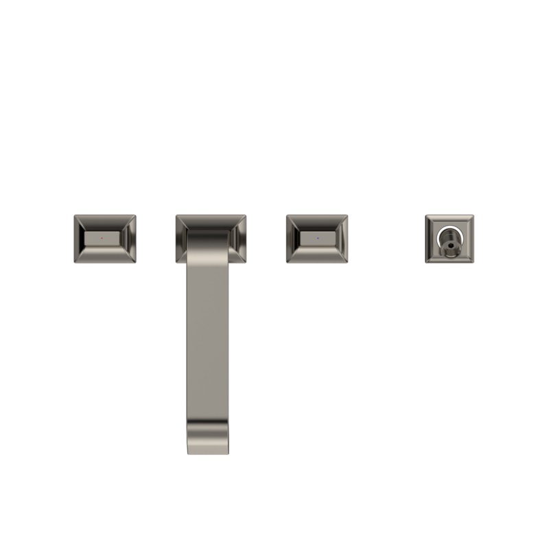 TOTO TBG08202U#PN Gc Two-Handle Deck-Mount Roman Tub Filler Trim With Handshower - Polished Nickel