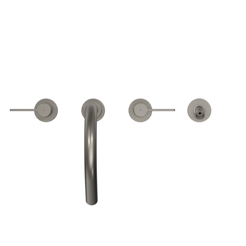 TOTO TBG11202UA#BN Gf Two Lever Handle Deck-Mount Roman Tub Filler Trim With Handshower - Brushed Nickel