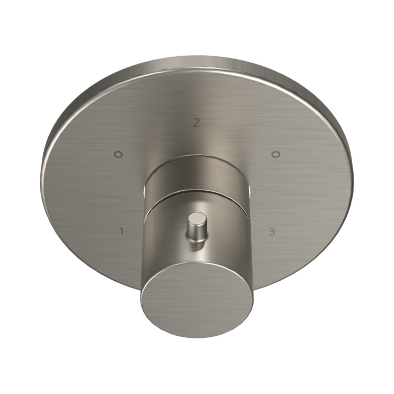 TOTO TBV01102U#BN Round Three-Way Diverter Trim With Off - Brushed Nickel