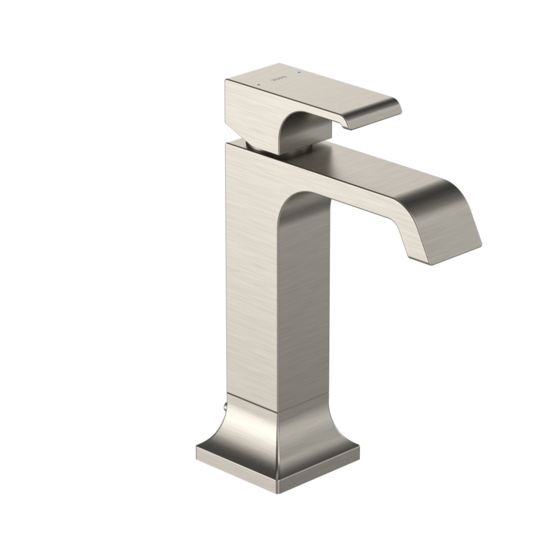 TOTO TLG08303U#BN Gc 1.2 Gpm Single Handle Semi-Vessel Bathroom Sink Faucet With Comfort Glide Technology - Brushed Nickel