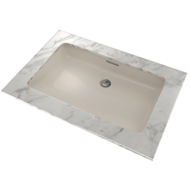 TOTO LT191G#12 Rectangular Undermount Bathroom Sink With Cefiontect - Sedona Beige