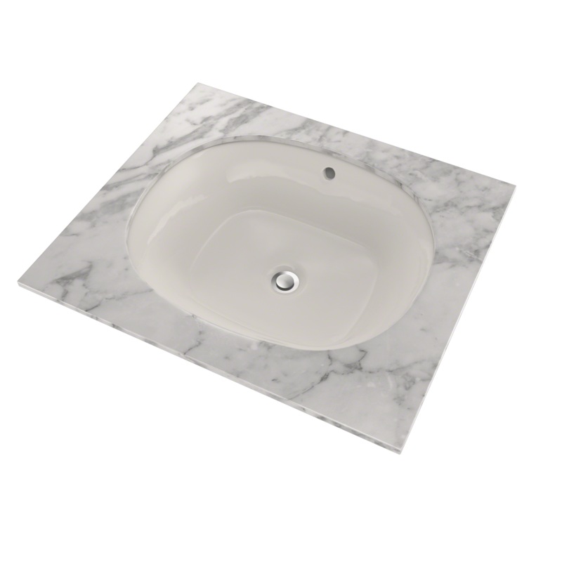 TOTO LT483G#11 Maris 17-5/8" X 14-9/16" Oval Undermount Bathroom Sink With Cefiontect - Colonial White
