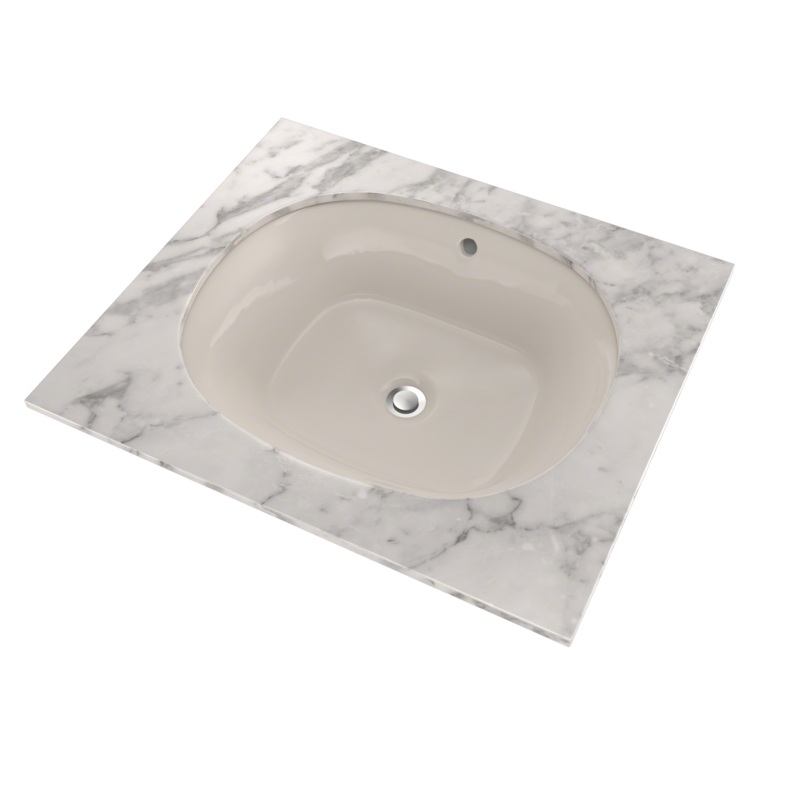 TOTO LT483G#12 Maris 17-5/8" X 14-9/16" Oval Undermount Bathroom Sink With Cefiontect - Sedona Beige