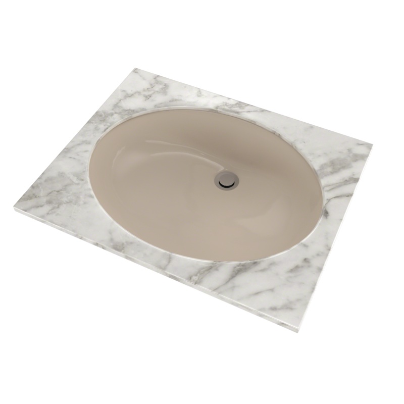 TOTO LT597G#03 Dantesca Oval Undermount Bathroom Sink With Cefiontect - Bone