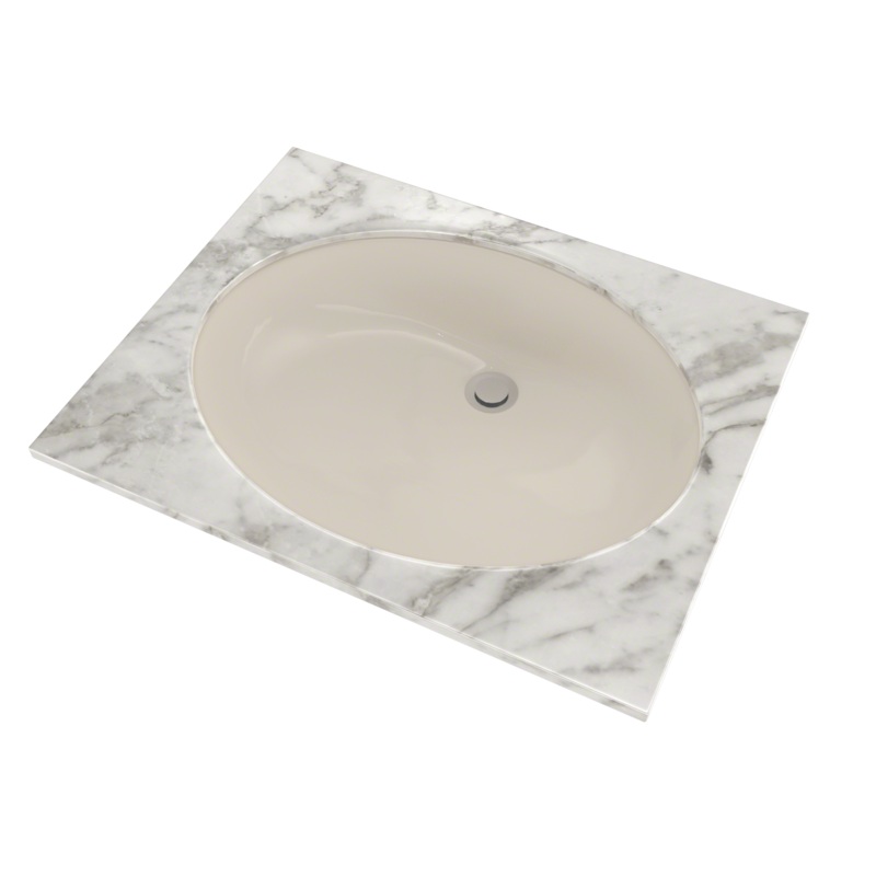 TOTO LT597G#12 Dantesca Oval Undermount Bathroom Sink With Cefiontect - Sedona Beige
