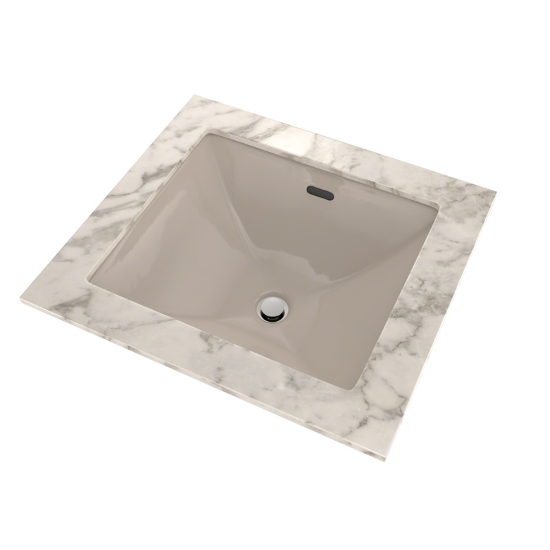 TOTO LT624G#03 Legato Rectangular Undermount Bathroom Sink With Cefiontect - Bone