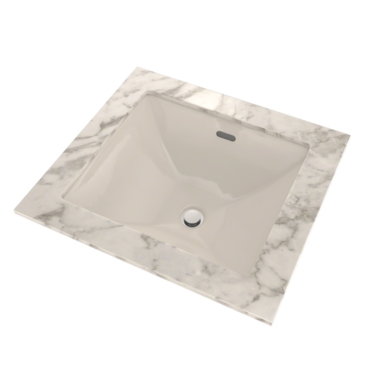 TOTO LT624G#12 Legato Rectangular Undermount Bathroom Sink With Cefiontect - Sedona Beige