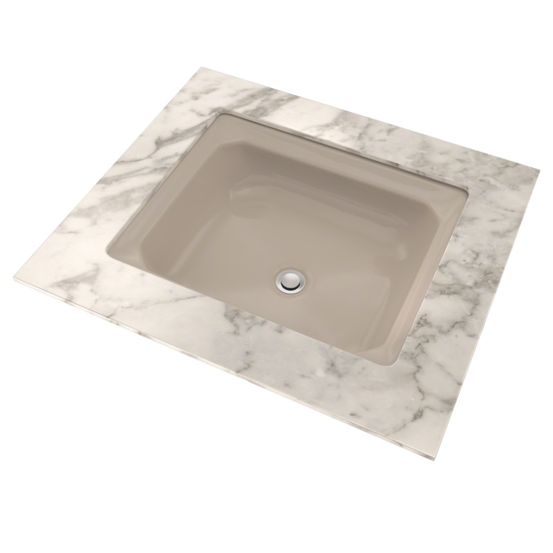 TOTO LT973G#03 Guinevere Rectangular Undermount Bathroom Sink With Cefiontect - Bone