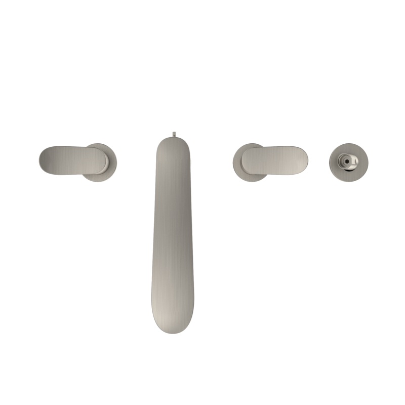 TOTO TBG01202U#BN Go Two-Handle Deck-Mount Roman Tub Filler Trim With Handshower - Brushed Nickel