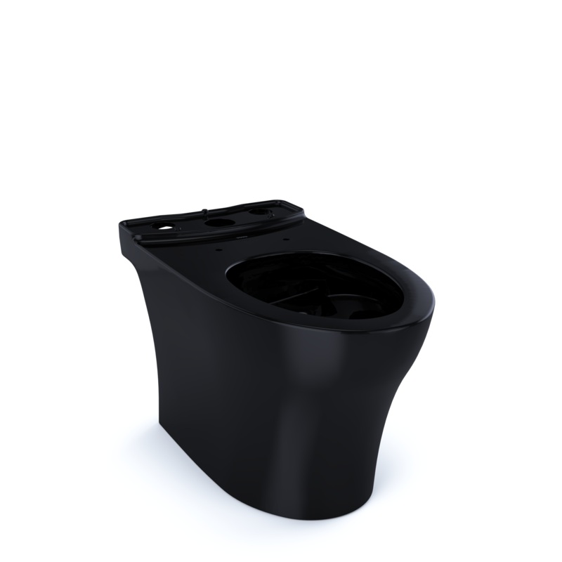 TOTO CT446CENT40#51 Aquia Iv Washlet+ Elongated Skirted Toilet Bowl - Ebony