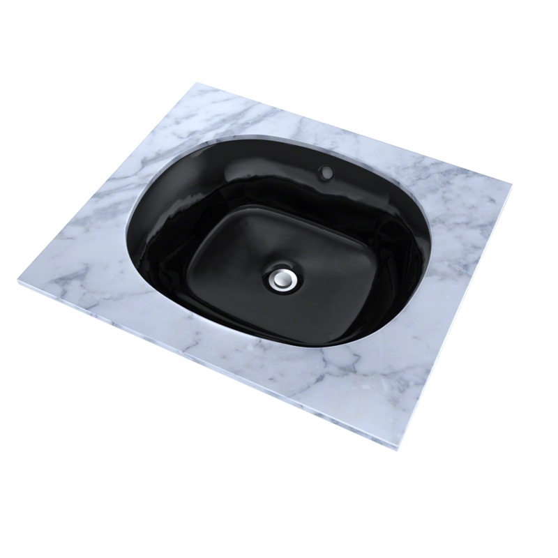 TOTO LT483#51 Maris 17-5/8" X 14-9/16" Oval Undermount Bathroom Sink - Ebony