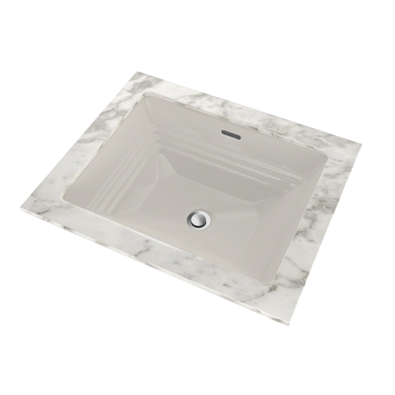 TOTO LT533#11 Promenade Rectangular Undermount Bathroom Sink - Colonial White