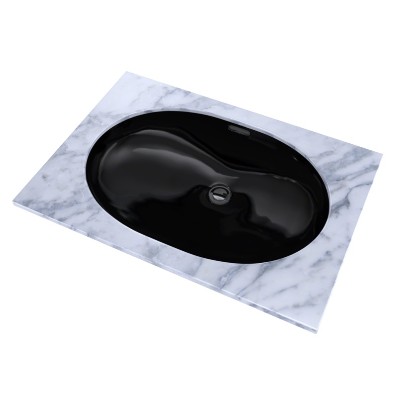 TOTO LT546#51 19-11/16" X 13-3/4" Oval Undermount Bathroom Sink - Ebony