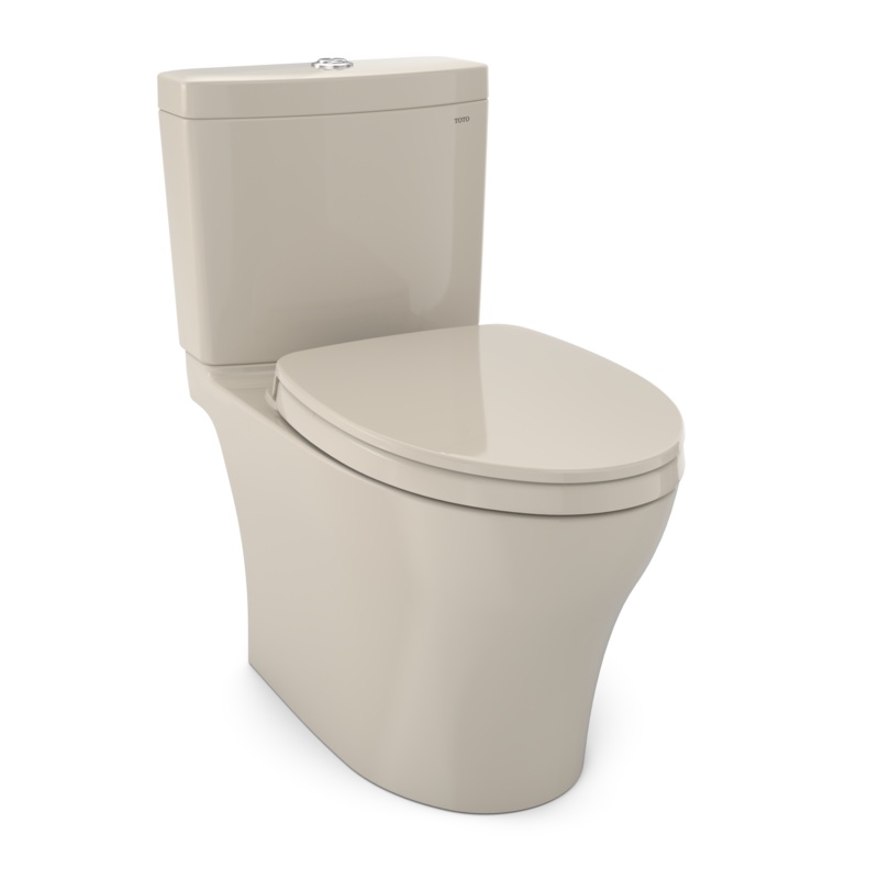 TOTO MS446124CEMFGN#03 Aquia Iv Two-Piece Elongated Dual Flush 1.28 And 0.9 Gpf Universal Height Toilet With Cefiontect - Bone