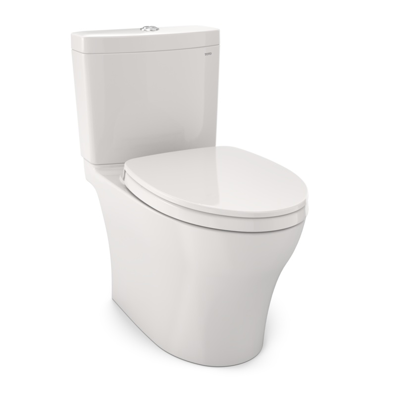 TOTO MS446124CEMFGN#11 Aquia Iv Two-Piece Elongated Dual Flush 1.28 And 0.9 Gpf Universal Height Toilet With Cefiontect - Colonial White