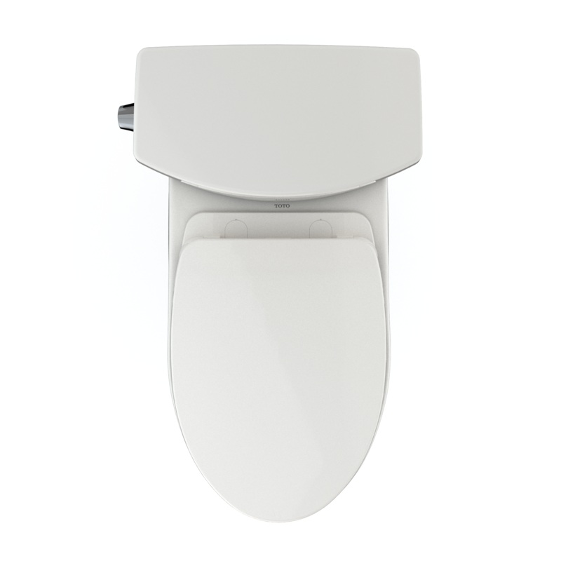 TOTO MS454124CUFG#11 Drake Ii 1G Two-Piece Elongated 1.0 Gpf Universal Height Toilet With Cefiontect And Ss124 Softclose Seat - Colonial White
