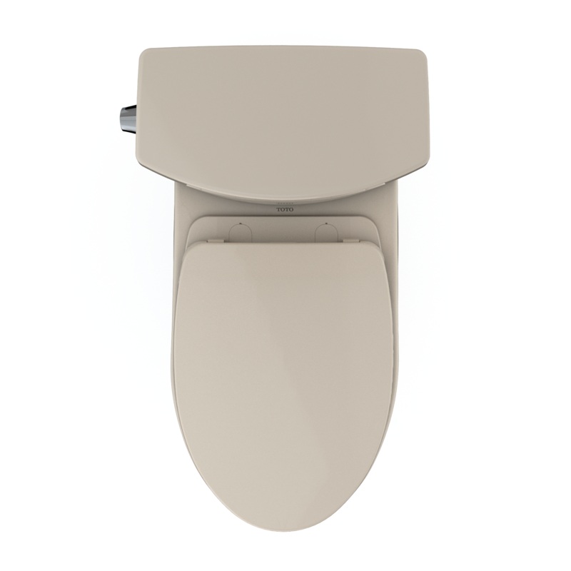 TOTO MS474124CUFG#03 Vespin Ii 1G Two-Piece Elongated 1.0 Gpf Universal Height Toilet With Cefiontect And Ss124 Softclose Seat - Bone