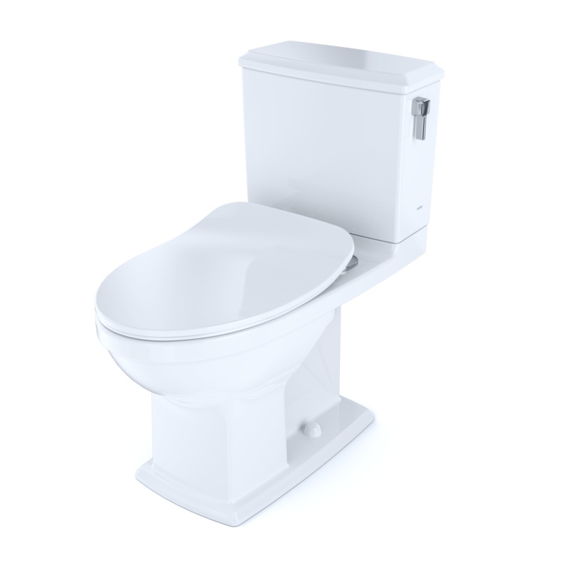 TOTO MS494234CEMFRG#01 Connelly Two-Piece Elongated Dual Flush 1.28 And 0.9 Gpf With Cefiontect And Right Lever - Cotton White