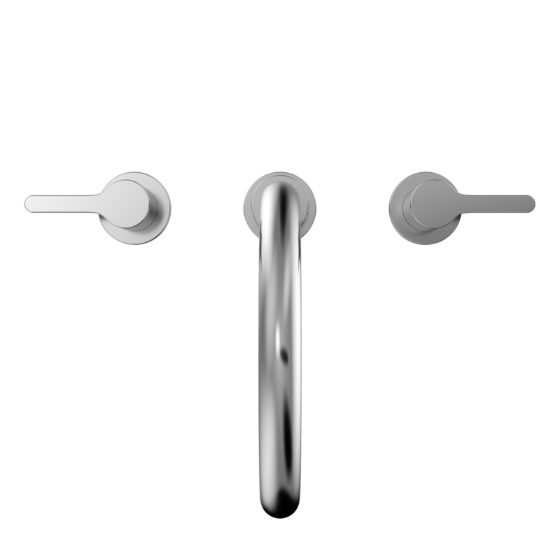 TOTO TBS01201U#CP Lb Two-Handle Deck-Mount Roman Tub Filler Trim - Polished Chrome