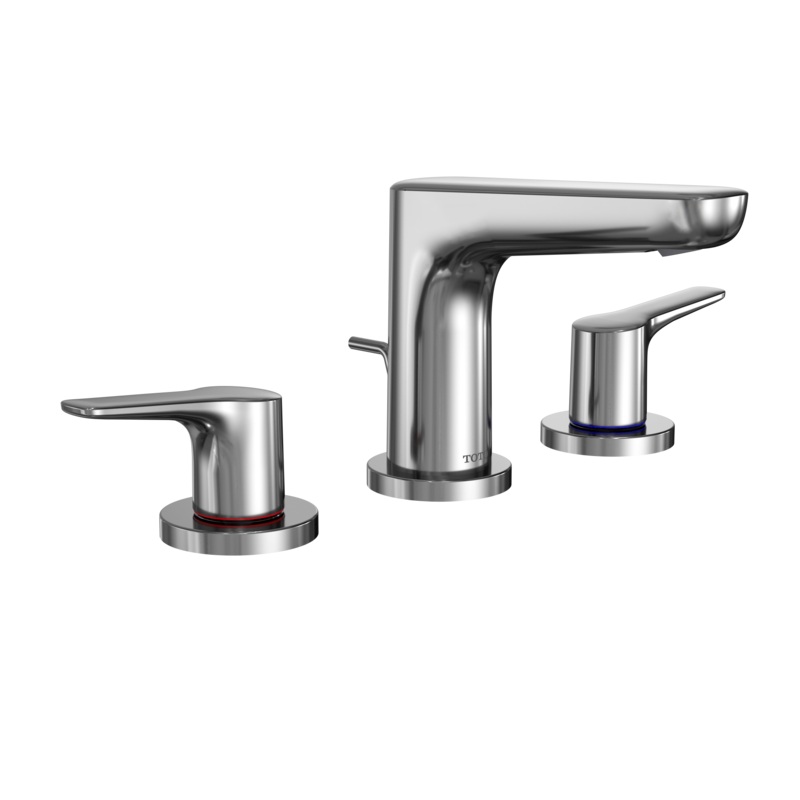 TOTO TLG03201U#CP Gs Series 1.2 Gpm Two Handle Widespread Bathroom Sink Faucet With Drain Assembly - Polished Chrome