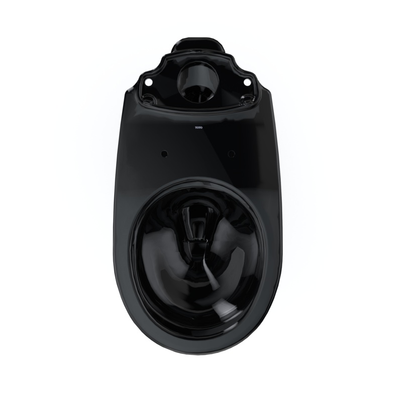TOTO C775CEF#51 Drake Round Tornado Flush Toilet Bowl - Ebony