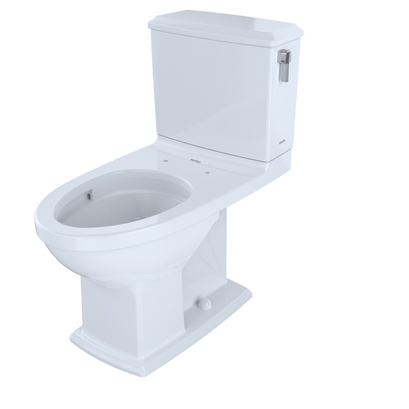 TOTO CST494CEMFRG#01 Connelly Two-Piece Elongated Dual-Max 1.28 And 0.9 Gpf Universal Height Toilet With Cefiontect And Right Lever - Cotton White