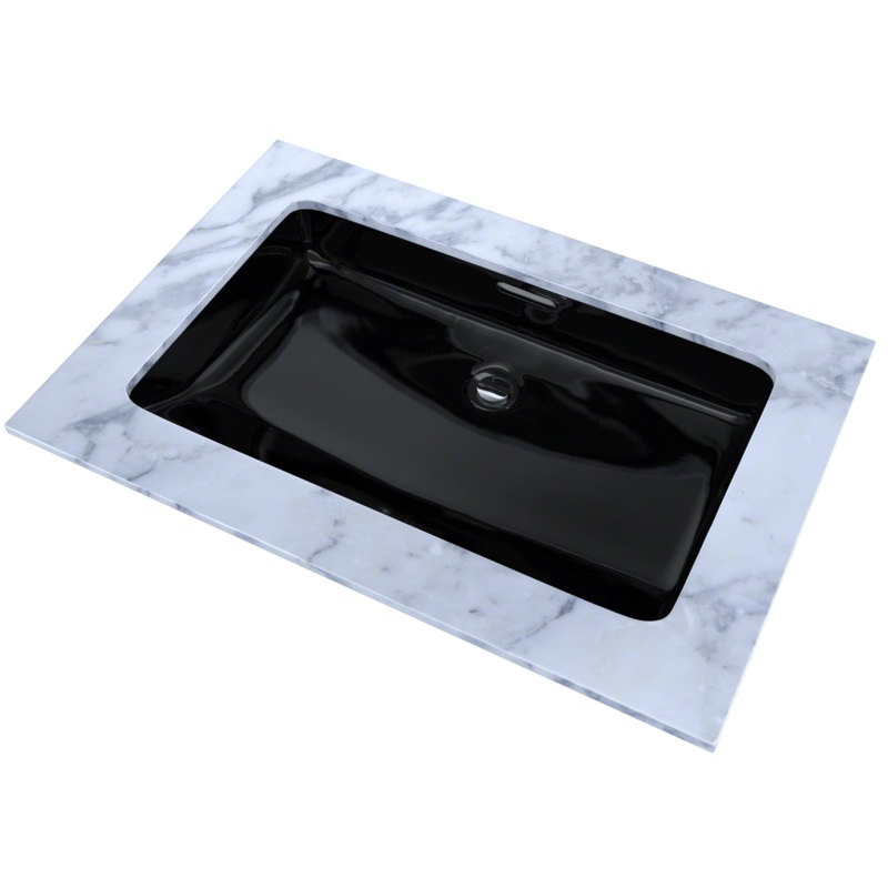 TOTO LT191#51 Rectangular Undermount Bathroom Sink - Ebony