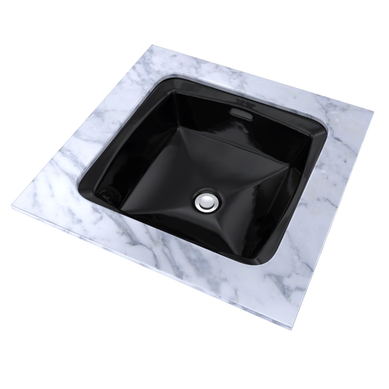 TOTO LT491#51 Connelly Square Undermount Bathroom Sink - Ebony