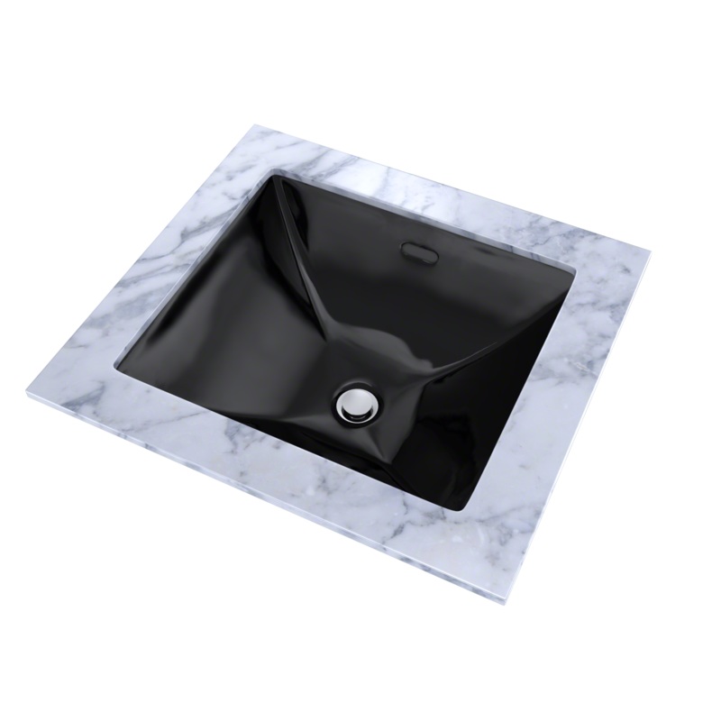 TOTO LT624#51 Legato Rectangular Undermount Bathroom Sink - Ebony