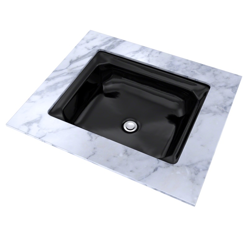 TOTO LT973#51 Guinevere Rectangular Undermount Bathroom Sink - Ebony