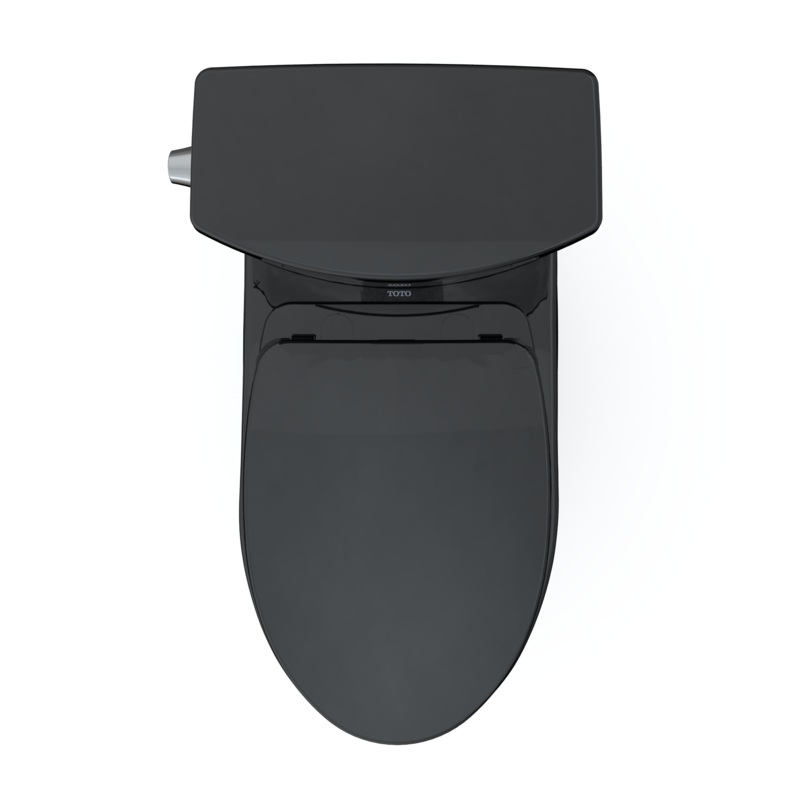 TOTO MS474124CUF#51 Vespin Ii 1G Two-Piece Elongated 1.0 Gpf Universal Height Toilet With Ss124 Softclose Seat - Ebony