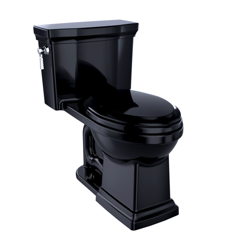 TOTO MS814224CEF#51 Promenade Ii One-Piece Elongated 1.28 Gpf Universal Height Toilet - Ebony
