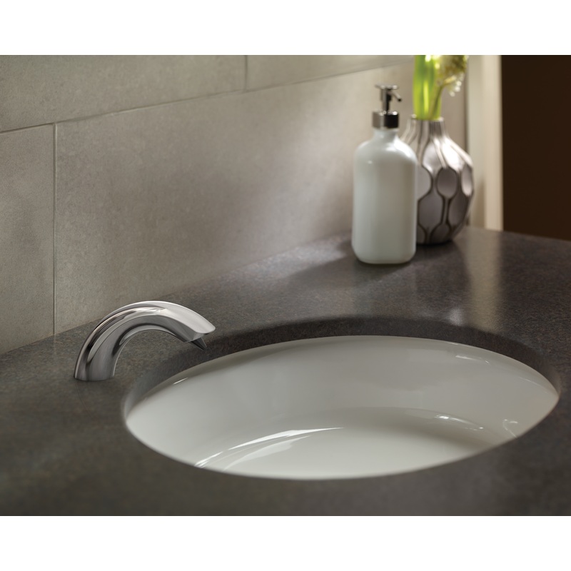 TOTO TES202AA#CP Touchless Auto Sensor Soap Dispenser Controller With 3 Liter Reservoir Tank And 2 Spouts - Polished Chrome