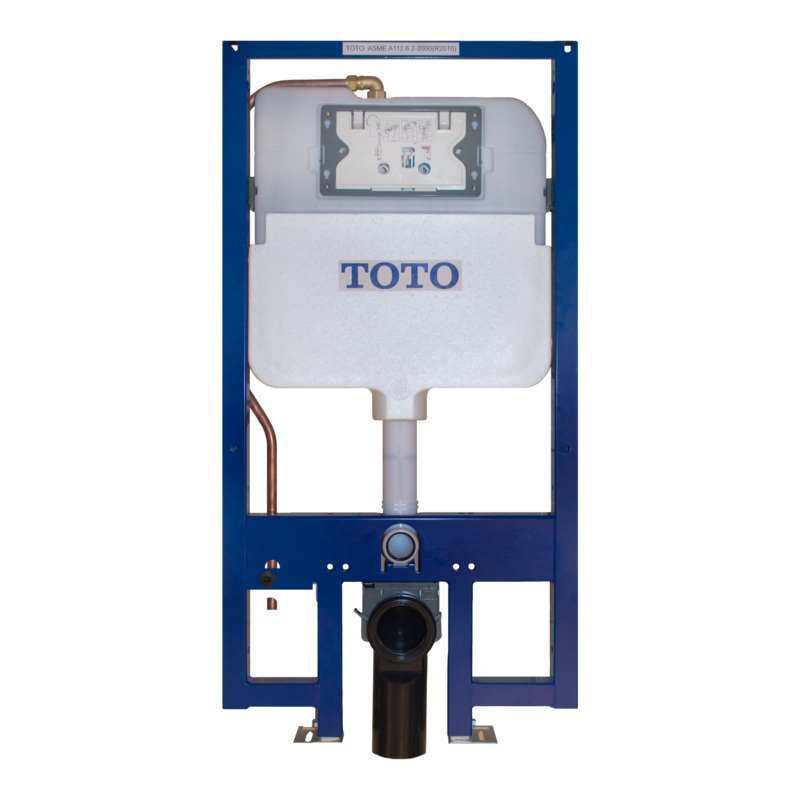 TOTO WT171M Duofit In-Wall Dual Flush 0.9 And 1.6 Gpf Tank System Copper Supply Line -