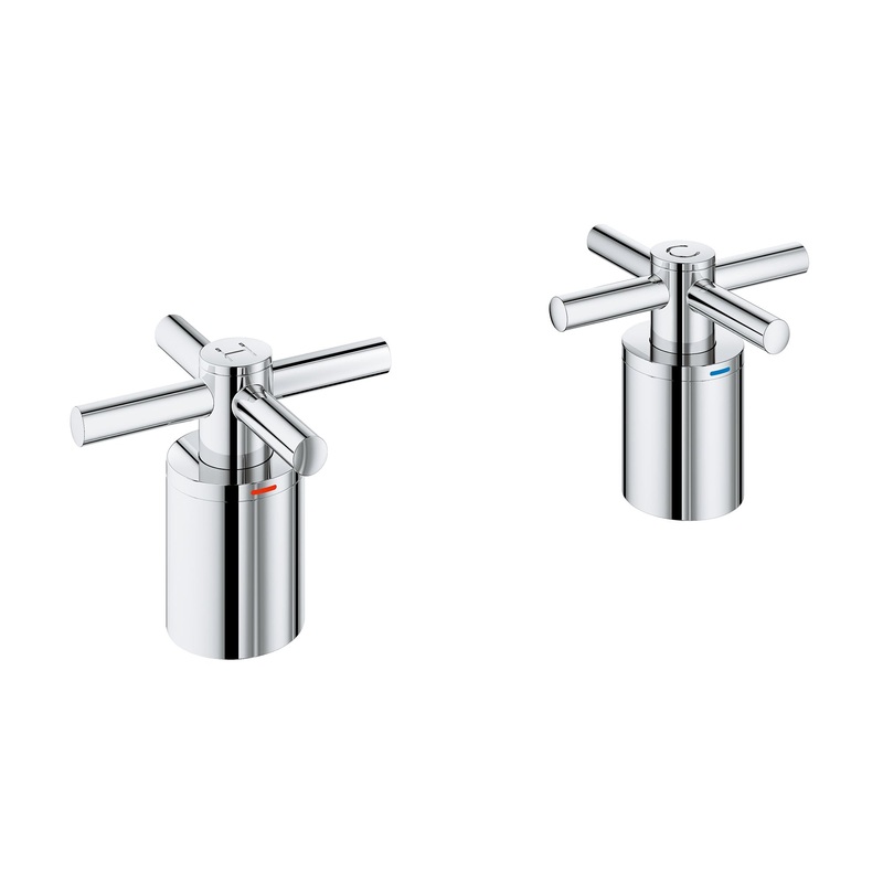 GROHE 14217000 Cross Handles (Pair) for Tub Fillers , Chrome