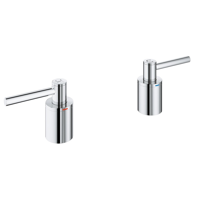 GROHE 14218000 Lever Handles (Pair) for Tub Fillers , Chrome