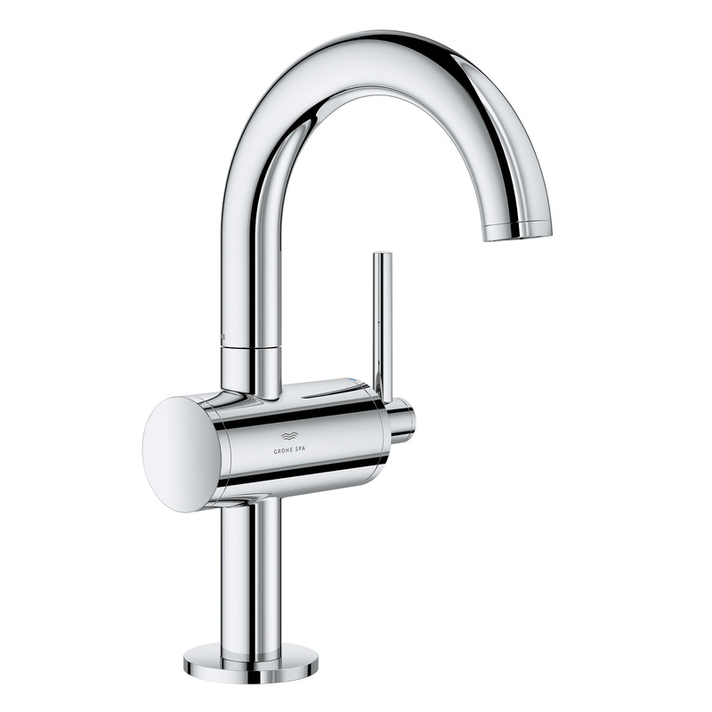 GROHE 24351000 Single Hole Single-Handle M-Size Bathroom Faucet 1.2 GPM , Chrome