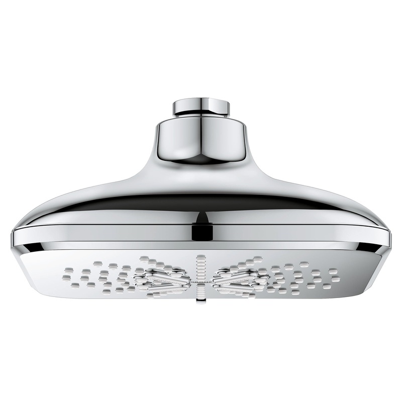 GROHE 26797000 Shower Head, 6-1/2" - 3 Sprays, 1.75gpm , Chrome